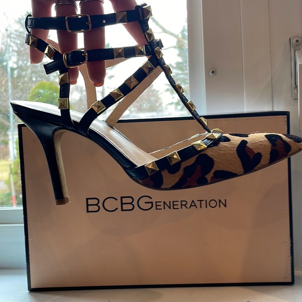 BCBGeneration animal print high heels